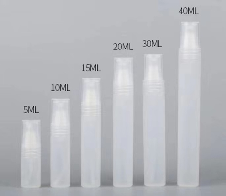 Cheap High Quality  5ml 10ml 40ml Small Perfume Atomizer Vials Sample plastic Bottle With Spray Pump Mini Tester bottle